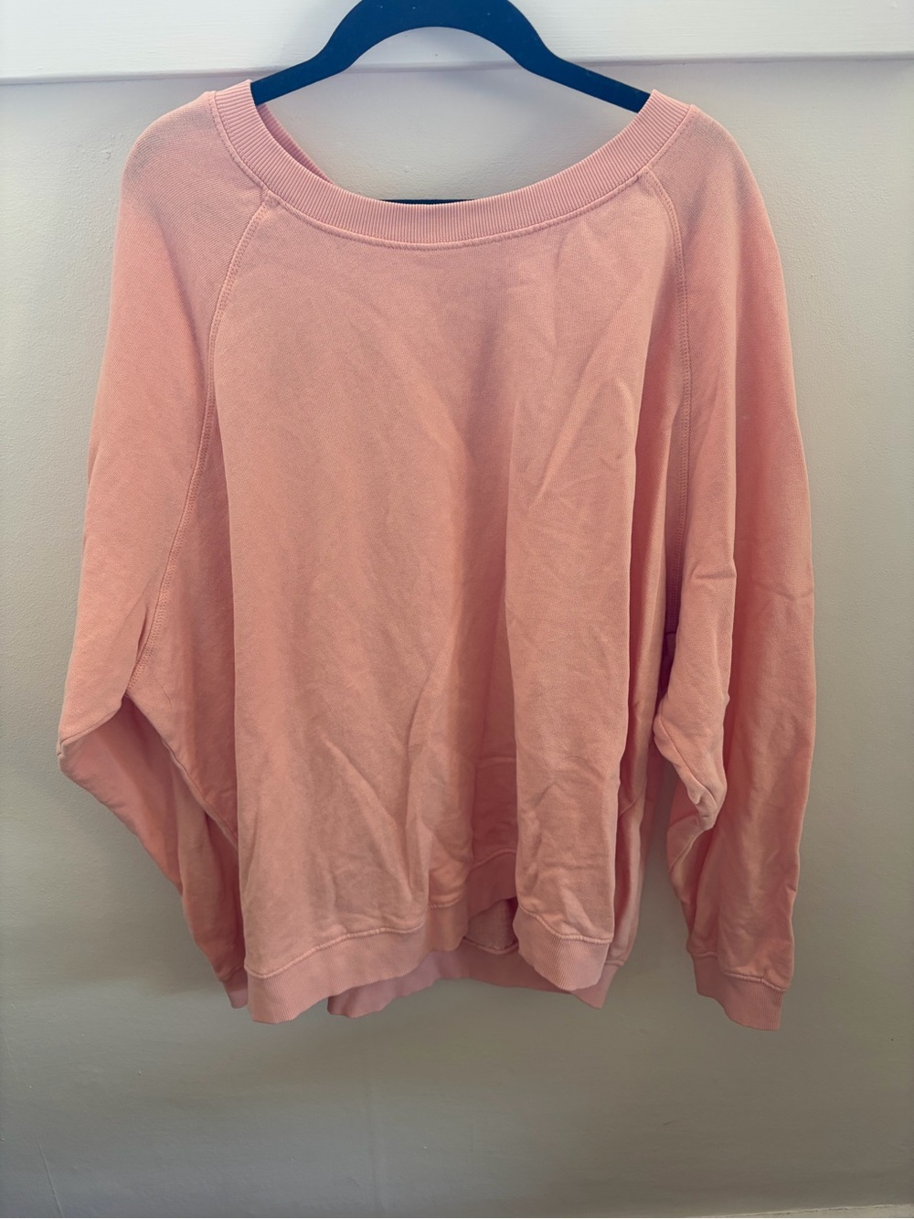 Soft Peach Oversized Sweatshirt
